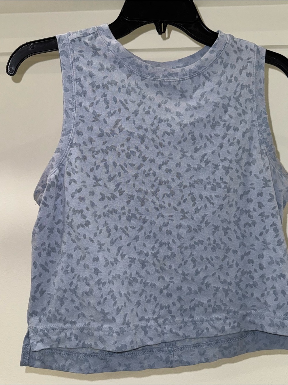 all in motion Light Blue Leaf-Print Sleeveless Tank